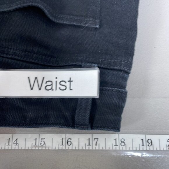 Talbots Jeans Straight Leg Black Faded Denim Size 16 - Picture 7 of 9